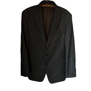 VTG Lauren‎ Ralph Lauren Wool Silk Linen Striped Lining Suit Jacket Sport Coat